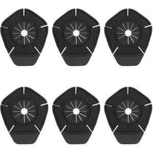6 PCS Wiper Cover Silicon Wiper Hole Protective Cover Wiper Arm Hole Protector For Most Cars, SUVs, Trucks (Black)