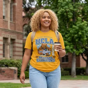 UCLA Bruins Women’s NCAA Basketball National Champions T-Shirt – Ladies College Champs Fan Graphic Tee Gildan Shirt