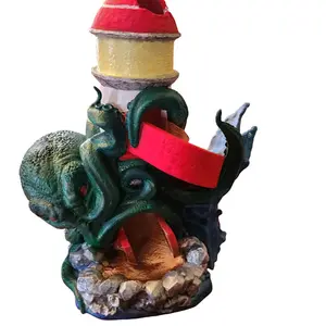 Kraken LightHouse Dice Tower for tabletop rpg White so your can paint roller tabletop rpg