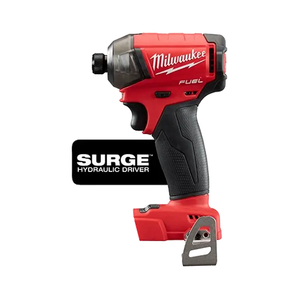 Milwaukee 2760-20 M18 FUEL™ SURGE™ 1/4" Hex Hydraulic Driver, Cordless Brushless Impact Drill, Quiet Power Tool with Variable Speeds (0-3,000 rpm)