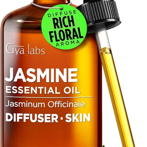 Gya Labs Jasmine Essential Oil 4 FL OZ – Rich Floral Scent, Diffuser & Perfume