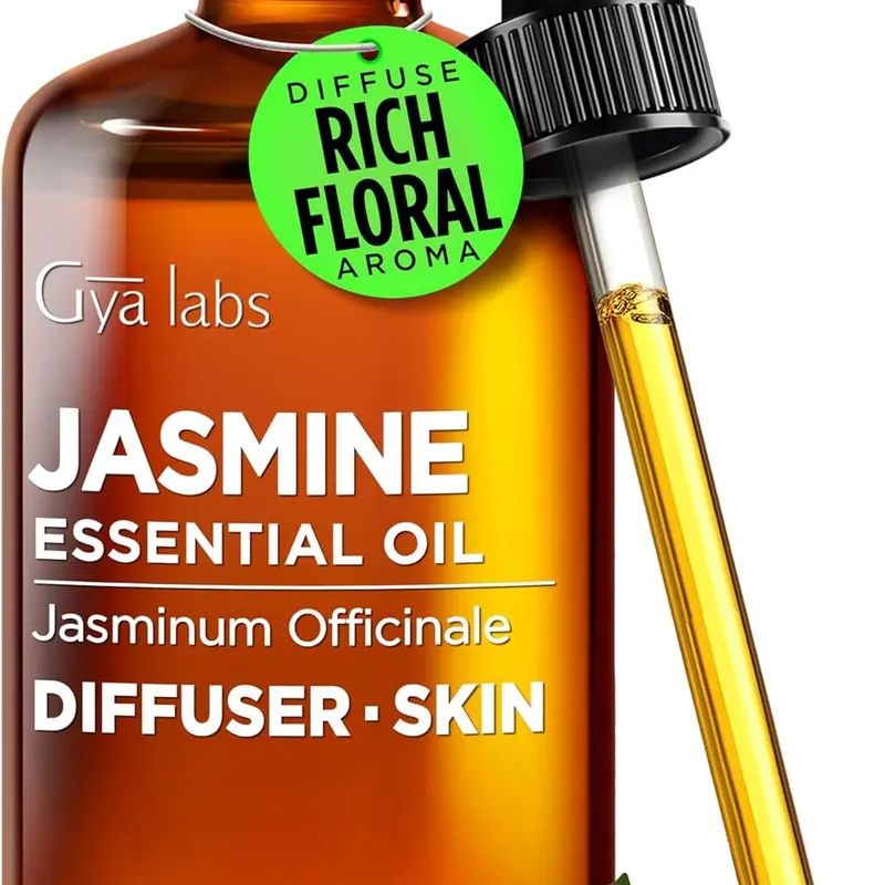 Gya Labs Jasmine Essential Oil 4 FL OZ – Rich Floral Scent, Diffuser & Perfume