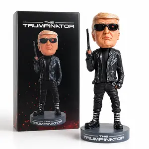 Patriotic Bobblehead Figure – Premium Resin Wobble Head Collectible, Funny Desktop Ornament with Moving Head, Gift for Collectors, Office Desk & Holiday Gag Gift 2026