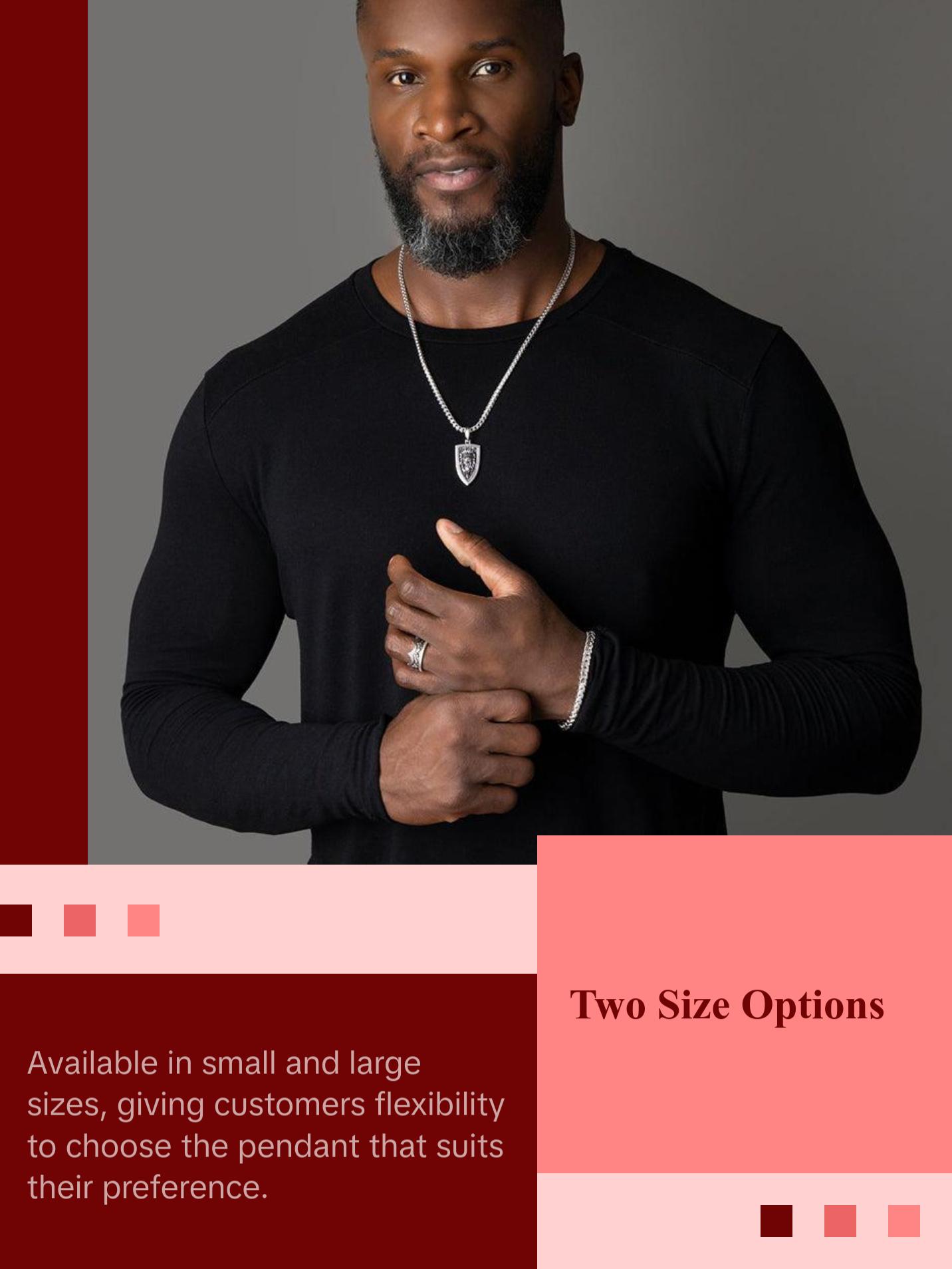 Empire, Silver Lion Head Pendant