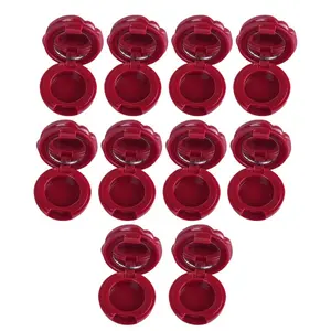 10 Pieces Portable Refillable Empty Cosmetic Containers for Eyeshadow and Lipstick