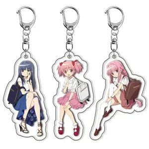 Puella Magi Madoka Magica Anime Cosplay Keychain – Kaname Madoka – Badge Accessories