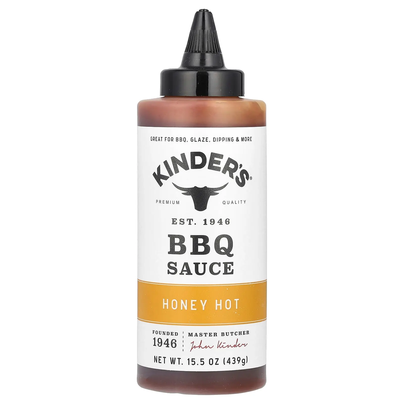 KINDER'S BBQ Sauce, Honey Hot , 15.5 oz (439 g)