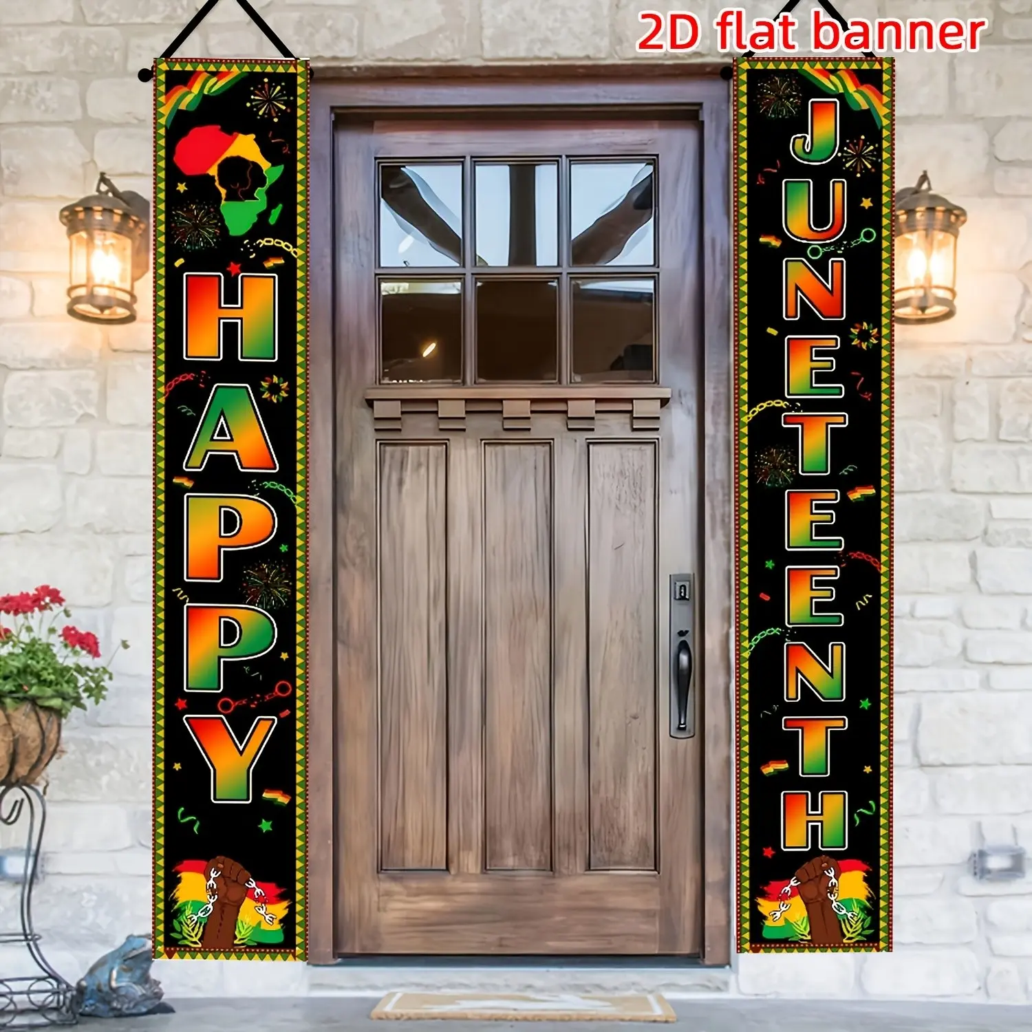 June Independence Day Banner Set, Home Decor for Juneteenth Celebrations, Community Event Supplies, History Month Activities