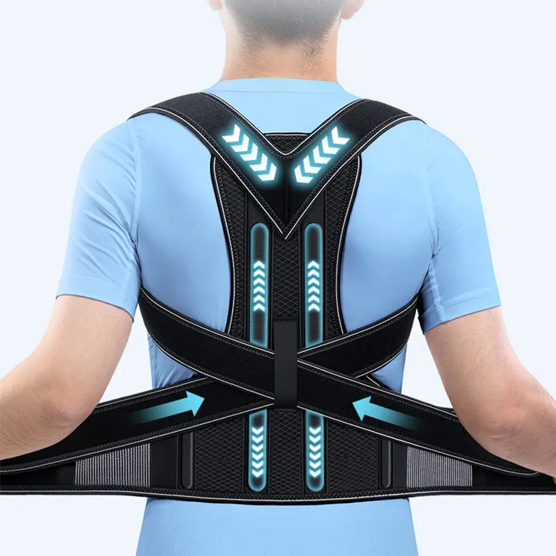 Anti-hunchback corrective belt shape correction back open shoulder straight back men's universal posture corrective belt anti-hunchback Adjustable Compression Belt Healthcare Brace