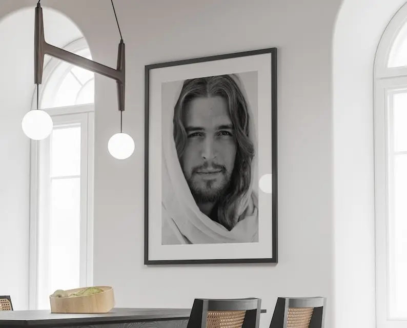 Jesus Christ Poster, Jesus Christ Print, Jesus Painting, Jesus Christ Portrait, Jesus Picture, Christian Art, Christian Gift, Jesus Wall Art