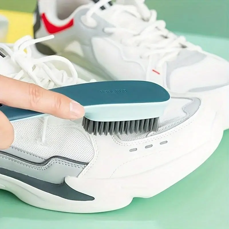 Soft Bristle Footwear Cleaning Brush Set - Sturdy Easy-Handle Household Items for Gentle Care of Shoes/Clothes, Cleaning Furniture, Bathtub