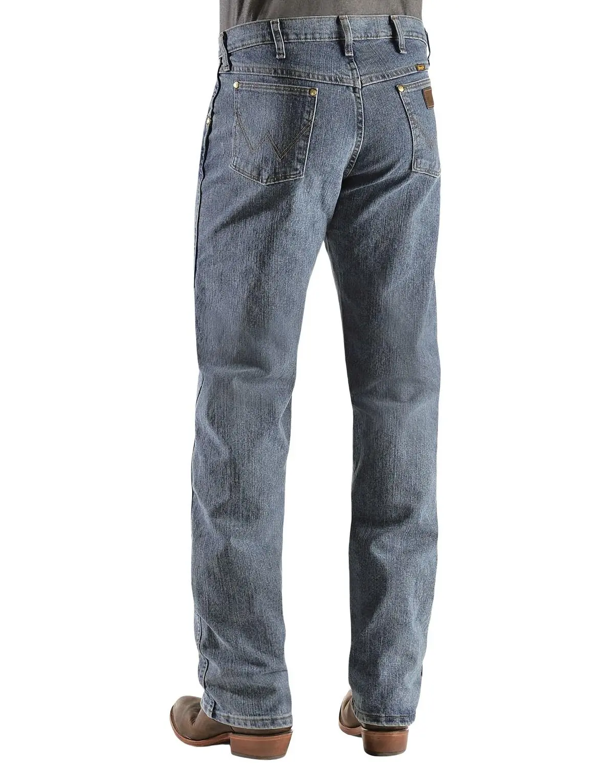 Wrangler Men's Medium Wash Premium Performance Bootcut Jeans - 1047Macmt