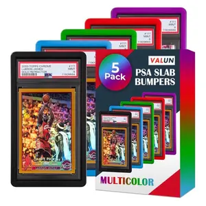 PSA Slab Bumper 5 Pack (Multi-Color) – Hard TPU PSA Slab Protector Guard for Graded Cards – PSA Slab Bumper Guard for PSA Slabs – Card Slab Protector for PSA Card Protection