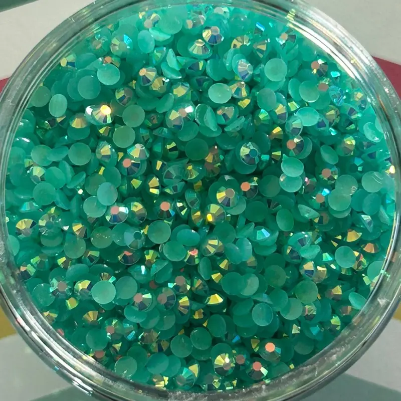 Teal Jelly Resin Rhinestones - Bulk Rhinestones - Choose Your Size & Quantity - Ideal for Nails, Phone Cases, Bling Tumblers and Shoes