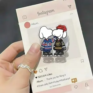 Hollanov Puppy Inspired Phone Grip Cute Magnetic Phone Holder Rozano Theme Design Phone Stand Kindle Holder Aesthetic Gift