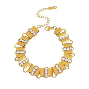 Ember CZ Link Bracelet Water Resistant