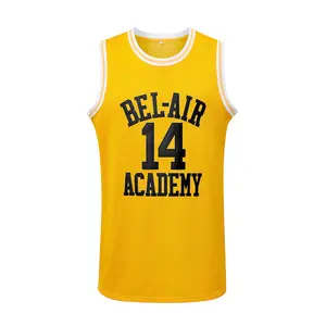 Will Smith Jersey 14 The Fresh Prince of Bel Air Academy Basketball Jersey 90s Mens T Shirt Vest College Shirt Us Size S-3XL