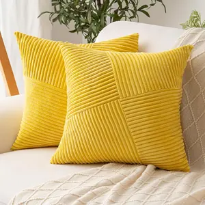 Soft Touch Cushion Cover Set, 1 Piece, 16x16 Inch to 20x20 Inch Zippered Sofa Pillow, Solid Color Design, Suitable for Living Room and Bedroom Decor, Home Textile