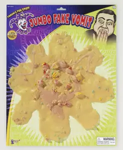 🤢 GIANT FAKE VOMIT – Jumbo-Sized Gag Prank Prop (12" Inches)