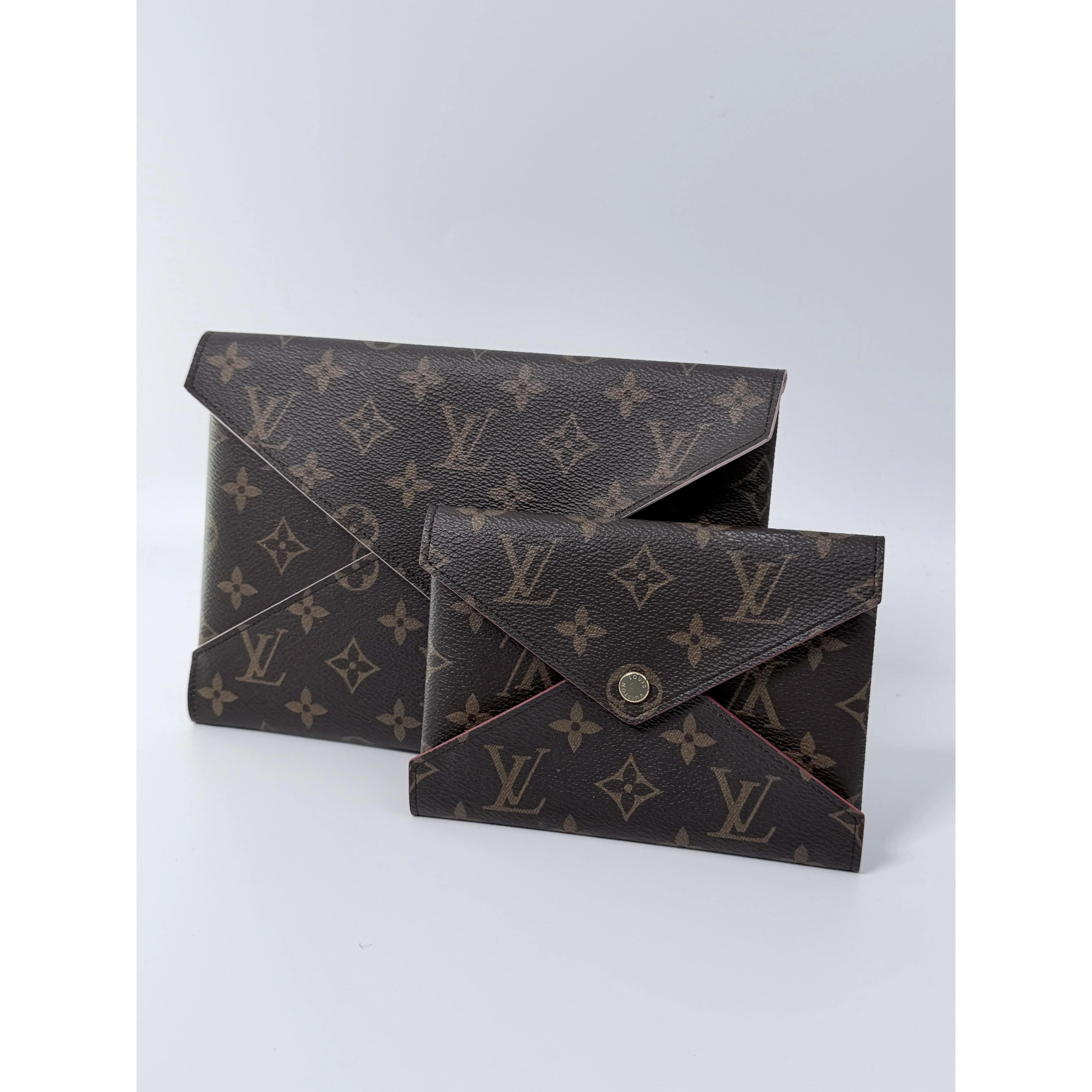 Pre-owned Louis Vuitton canvas and leather wallet Monogram Kirigami Pochette Set JD512LV