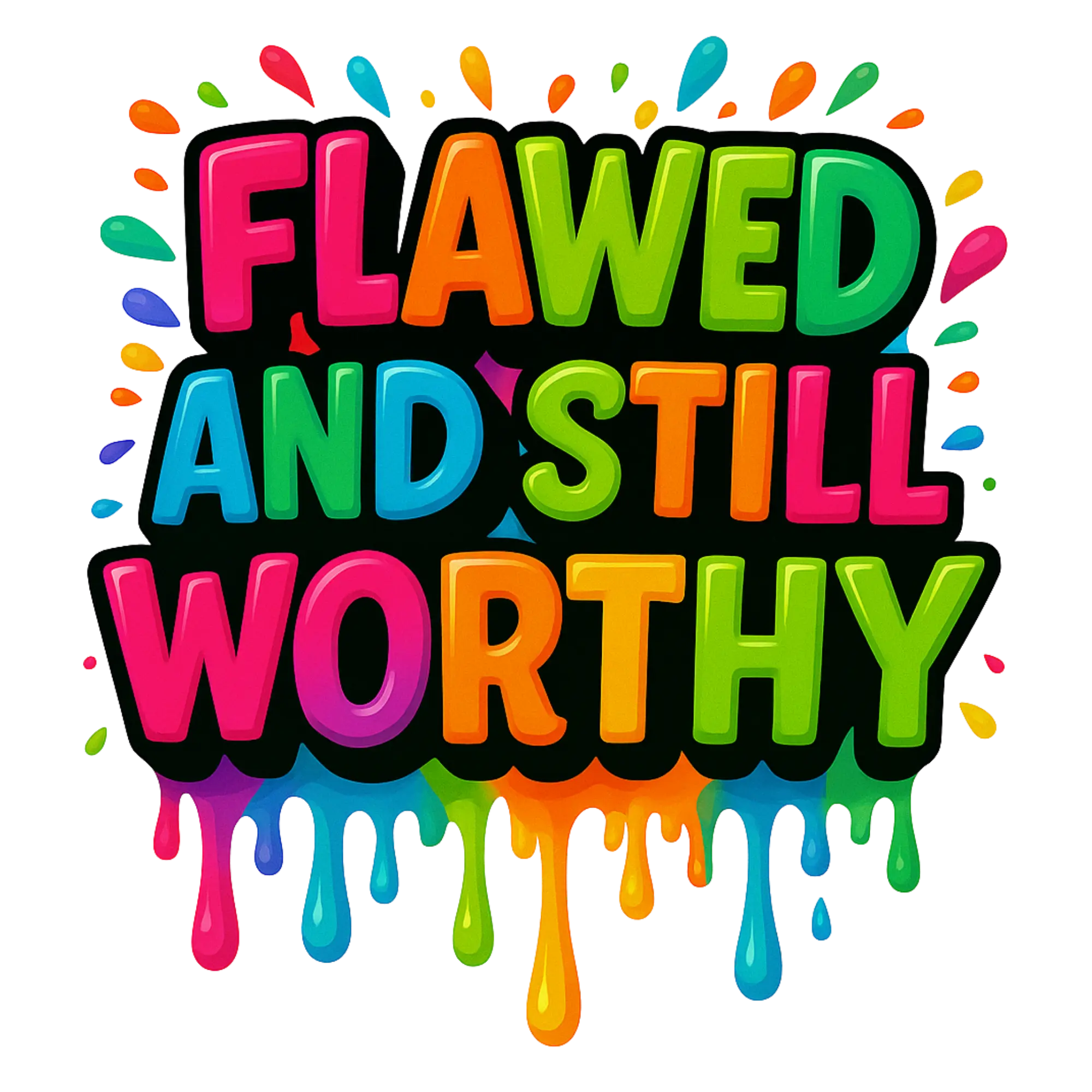 FLAWEDAND STILL WORTHY DTF PRINT