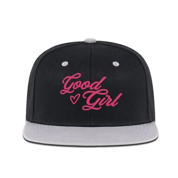 Good Girl Printed Trucker Hat by D.B.H Co., Premium Adjustable Flat Brim Women’s Trucker Cap, Fits Up to Size 8 Head