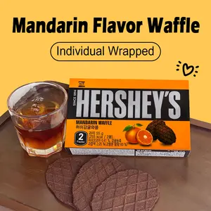 HERSHEY'S KOREA Mandarin Flavor Waffle 1.9 oz - Korean Choco Chocolate Snack Dessert HERSHEY'S KOREA Mandarin Flavor Waffle 1.9 oz - Korean Choco Chocolate Snack Dessert