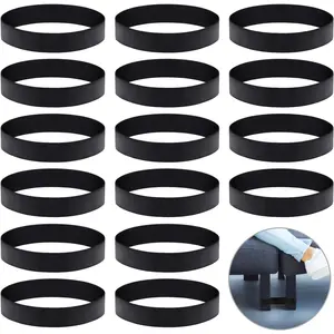 16-Pack Heavy-Duty Couch Connectors for Sectional Sofas, Rubber Straps for Sliding Sofas, Easy Installation (No Tools Required), Furniture Connectors to Prevent Floor Damage