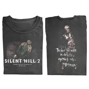 Silent Hill 2 T-Shirt, Horror Game Graphic Tee, Retro Video Game Shirt, Pyramid Head Fan Merch, Survival Horror Gamer Gift, Unisex