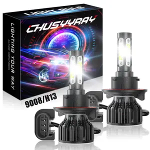 Auto Accessories H13 LED Headlight Bulbs for Dodge Ram 1500 2500 3500 2006-2012 High Low Beam Kit Higher Brightness Save Driving