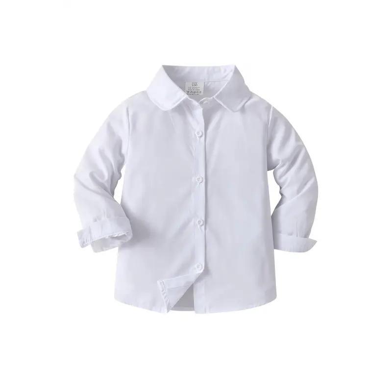 Girls' Solid Woven Tunic Blouse, Conventional H-Fit Top for Formal Events and Weekend Outfits, Machine Wash or Professional Dry Clean