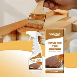 Beeswax Wood Polish Spray, Eco-Friendly Gentle Care for Solid Wood Furniture and Floors, No Wiping Needed, Natural Maintenance Solution