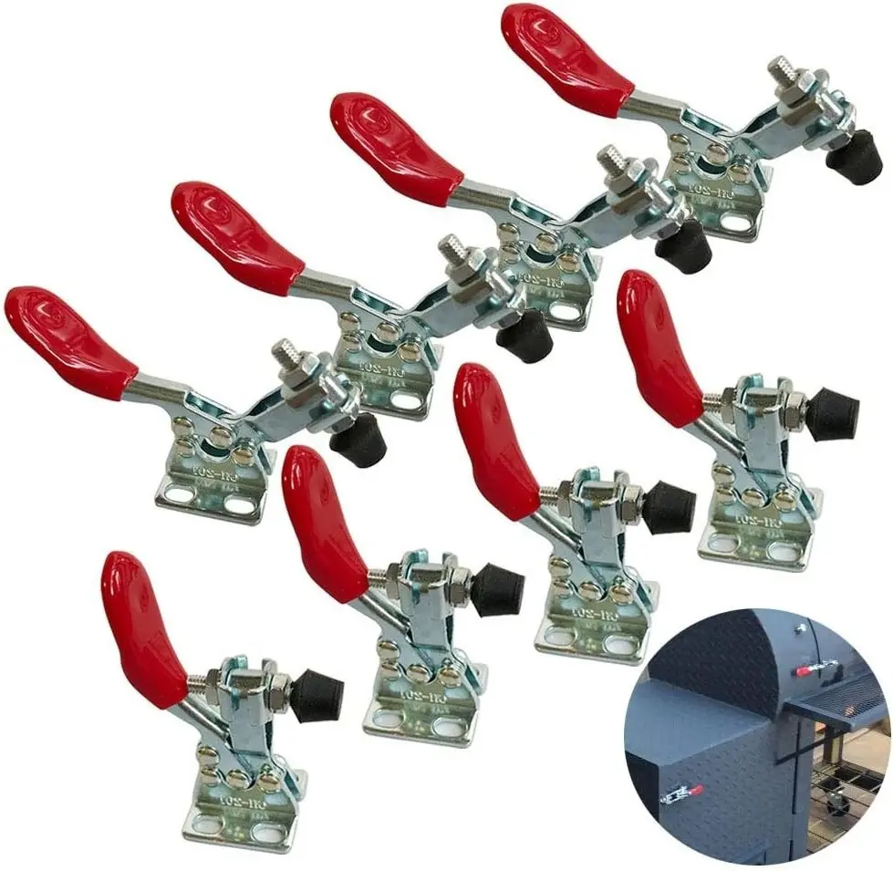 Small Quick Release Horizontal Toggle Clamp Hand Tool 60 lbs / 27kg 8 Pack