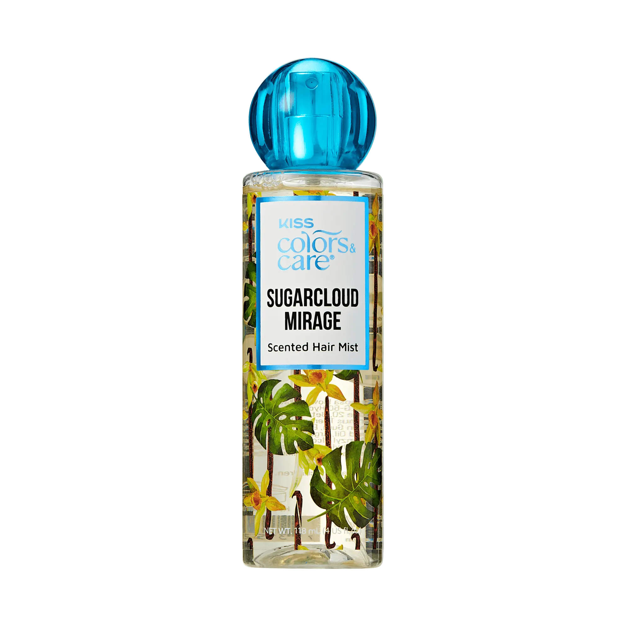 Kiss Colors & Care Clean Fragrance Hair Veil Mist | Sugarcloud Mirage, Scented Hair Mist, Eau de Parfum, 4 oz, Hair Care