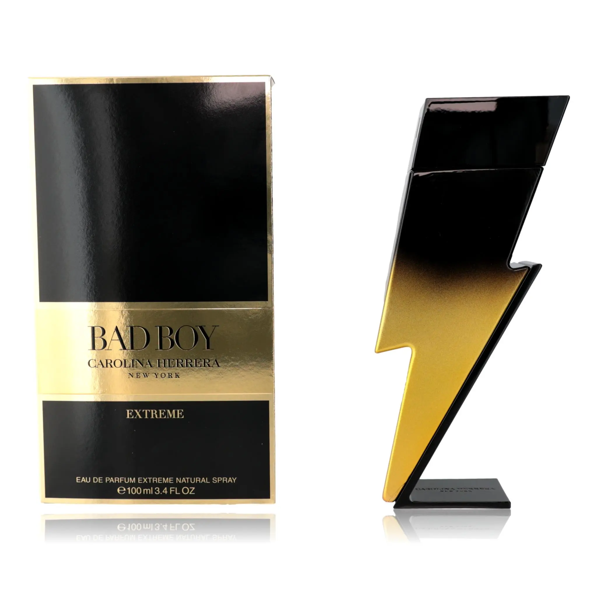 Carolina Herrera Bad Boy Extreme Men's EDP Spray - 3.4 fl oz, Features Ginger, Cocoa, and Spicy Warmth Notes