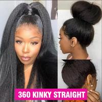 360 kinky straight wig