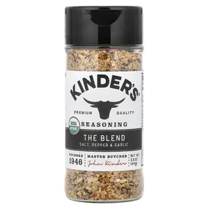 KINDER'S Seasoning, The Blend, Salt, Pepper & Garlic, 3.5 oz (99 g)