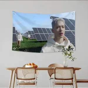 K-R&B GEMINI still blue Flags Custom Camping Outdoor Garden room Bedroom Decor Party Backdrops Wall Art Family Gifts