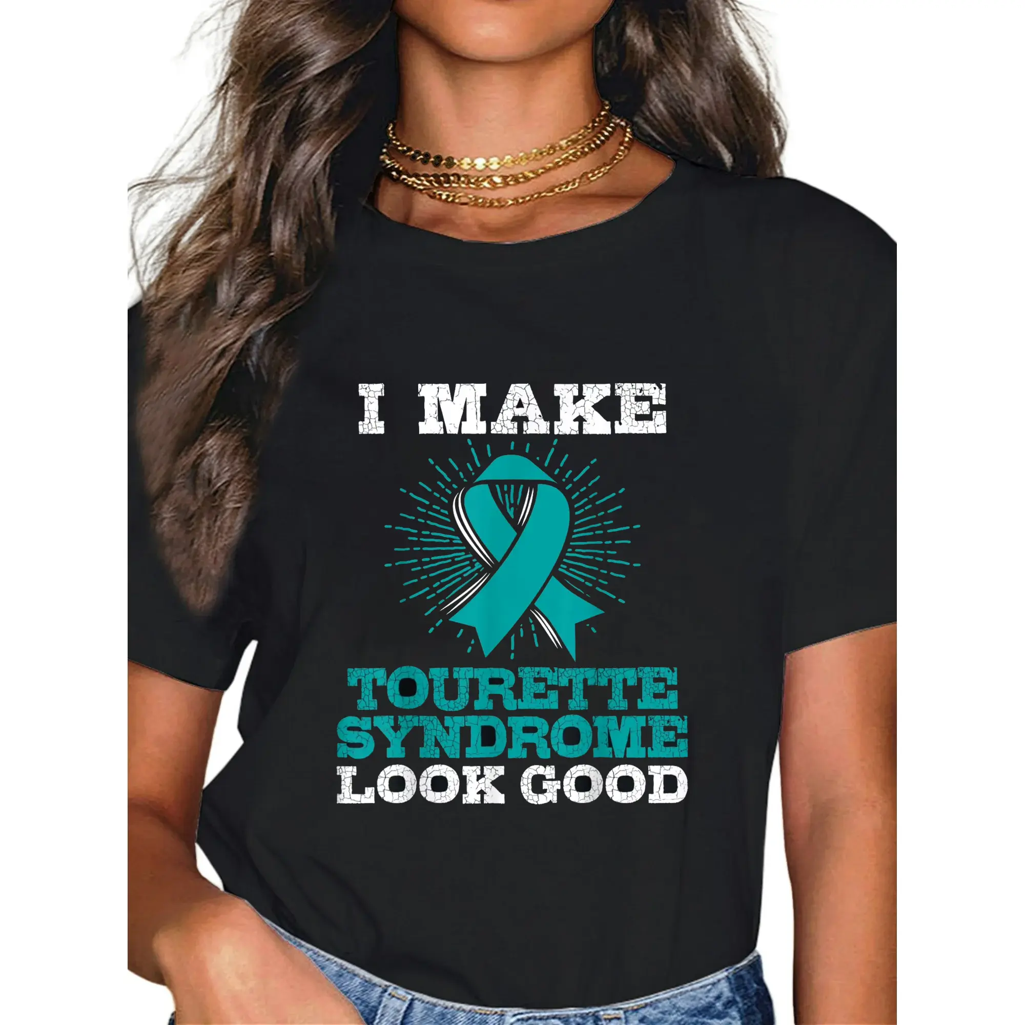 100% Cotton Tourette's Syndrome T Shirt - TS Awareness Gift