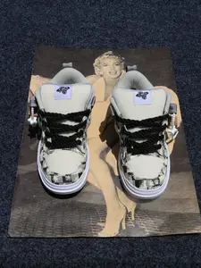 Fashion Versatile Thick Sole Bread Shoes, Low Top Wide Width Casual Sports Shoes, Durable Anti-Slip Trendy Outdoor Sneakers