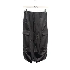 8586: PARACHUTE DRAWSTRING CARGO SKIRT