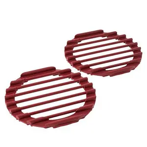 Curtis Stone 2-pack Round Roasting Rack/Trivet/Pot Protector