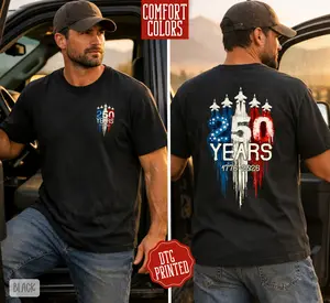 Fighter Jets 250 Years Shirt Comfort Colors, Trendy Men's Patriotic Tshirt