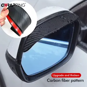 Car Rearview Mirror Rain Eyebrow Carbon Fiber Sun Visor