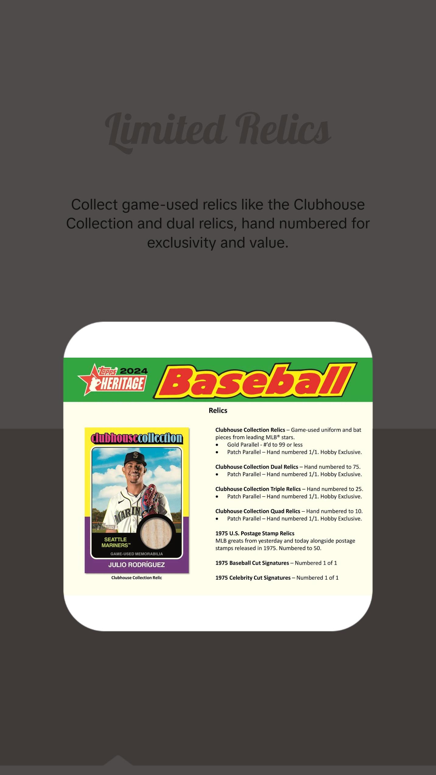 2024 Topps Heritage Baseball Hobby Pack