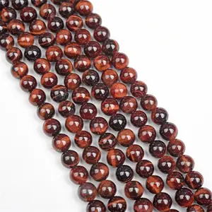 red tiger eye strand tiger eye bracelets tiger eye beads crystal beads crystal strand crystal string crystal gift for girl crystal of the day crystal jewelry daily gift necklace DIY crystal beads crystal accessory