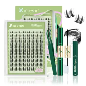 KEYYOU Angle A09 Lash Clusters  Invisible Band Waterproof Long-Lasting Lashes for Natural Voluminous Look Easy Application Ideal for Daily Wear and Special Occasions TikTok Shop SpringGlowUp