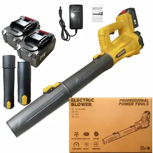 high-power cordless leaf blower featuring strong airflow, 6-speed adjustment, and an extended nozzle. With its ergonomic, non-slip handle and lightweight design, it is ideal for lawn maintenance, yard cleanup, snow removal, and clearing pet hair.