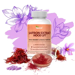 UpLevel Organic Saffron Capsules (88.5mg) for Mood Support & Energy Healthcare Fitness