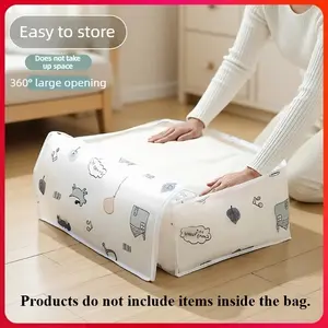 Large Capacity Quilt Storage Bag, Waterproof Moisture-Proof Clothing Organizer, Moving Special Purpose Storage Bag, Thick Dustproof Storage Bag